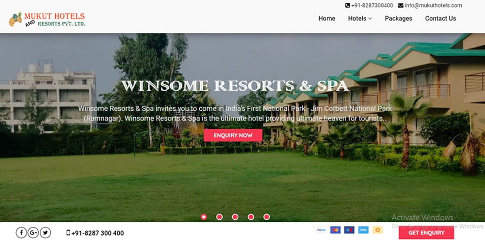 Mukut Hotels and Resorts Pvt. Ltd
